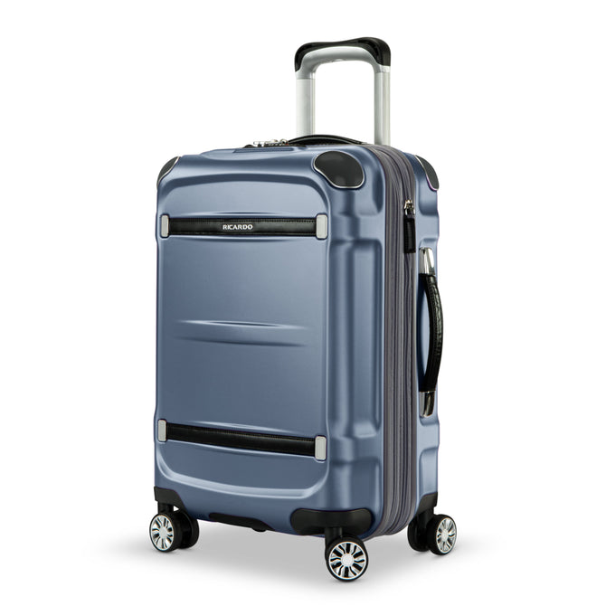 variant:41415697334349 RBH Rodeo Drive 2.0 Hardside Carry-On Spinner Luggage Silver Blue