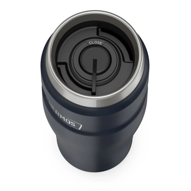 variant:41903165931597 16 oz Stainless Steel  Travel Tumbler Matte Midnight Blue