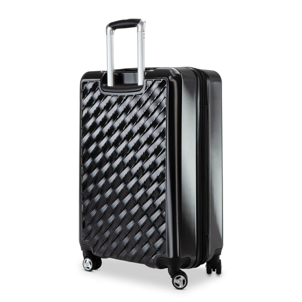 variant:41415698448461 RBH Melrose Hardside Medium Checked Spinner Luggage Black