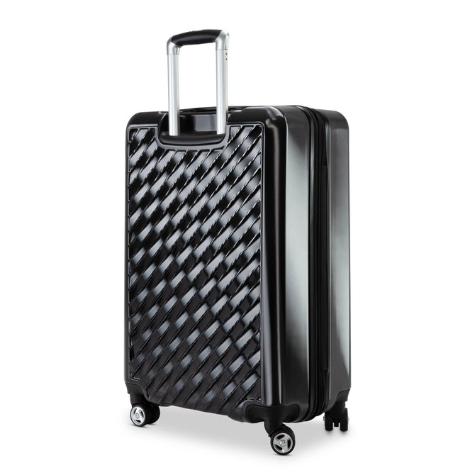 variant:41415698448461 RBH Melrose Hardside Medium Checked Spinner Luggage Black