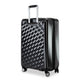 variant:41415698448461 RBH Melrose Hardside Medium Checked Spinner Luggage Black