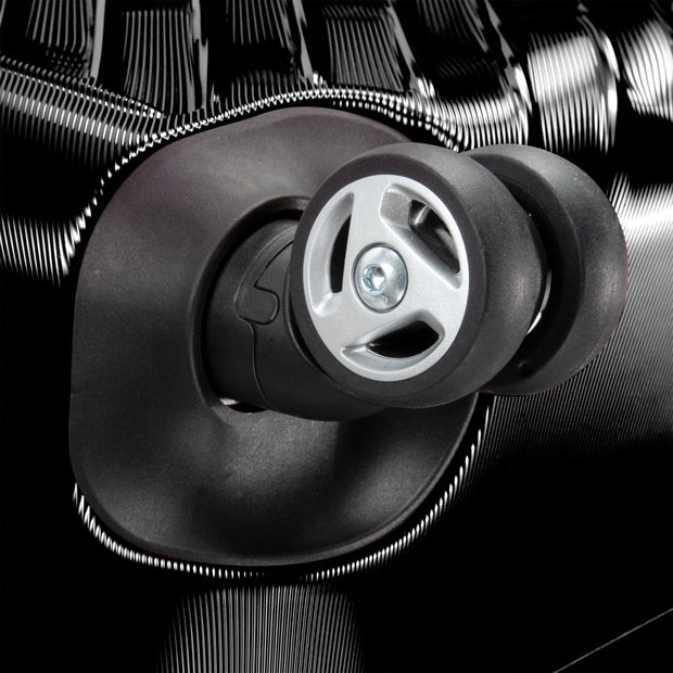 variant:41415698448461 RBH Melrose Hardside Medium Checked Spinner Luggage Black