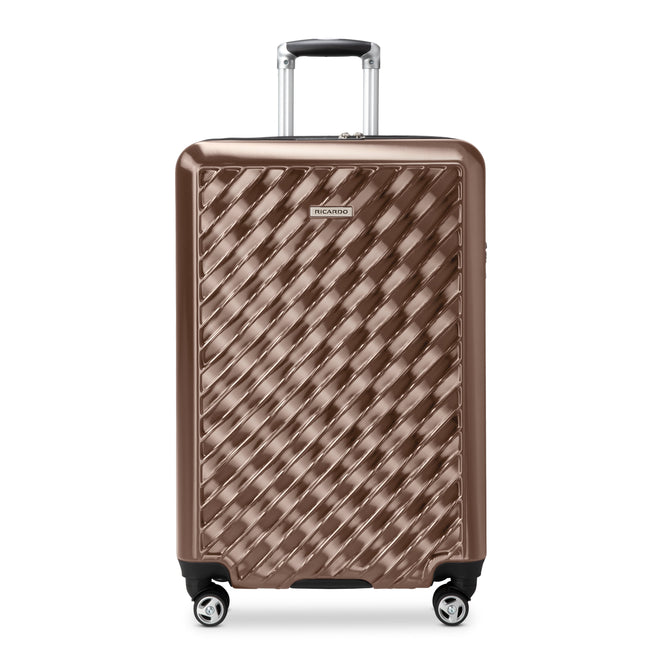 variant:41415698481229 RBH Melrose Hardside Medium Checked Spinner Luggage Bronze