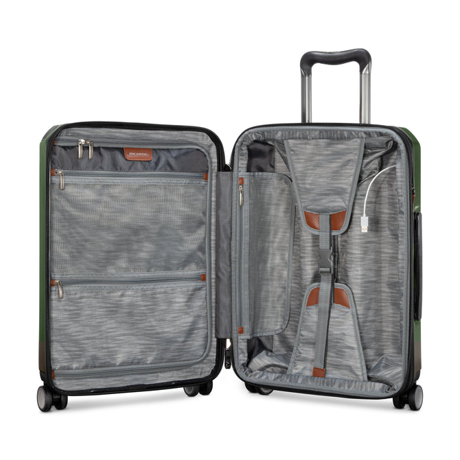 variant:41415701430349 RBH Montecito 2.0 Hardside Carry-On Spinner Luggage Hunter Green