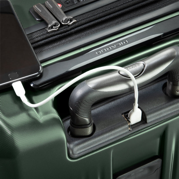 variant:41415701430349 RBH Montecito 2.0 Hardside Carry-On Spinner Luggage Hunter Green