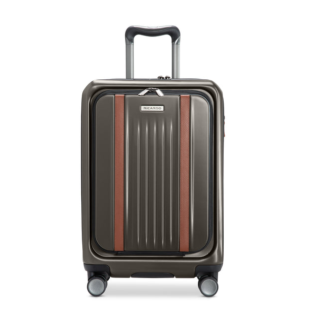 variant:41415701758029 RBH Montecito 2.0 Hardside Carry-On Front Opening Spinner Luggage Graphite