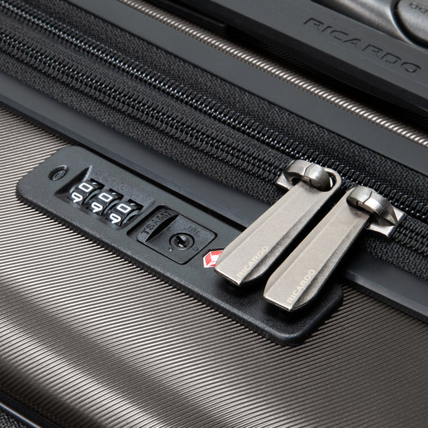 variant:41415701758029 RBH Montecito 2.0 Hardside Carry-On Front Opening Spinner Luggage Graphite