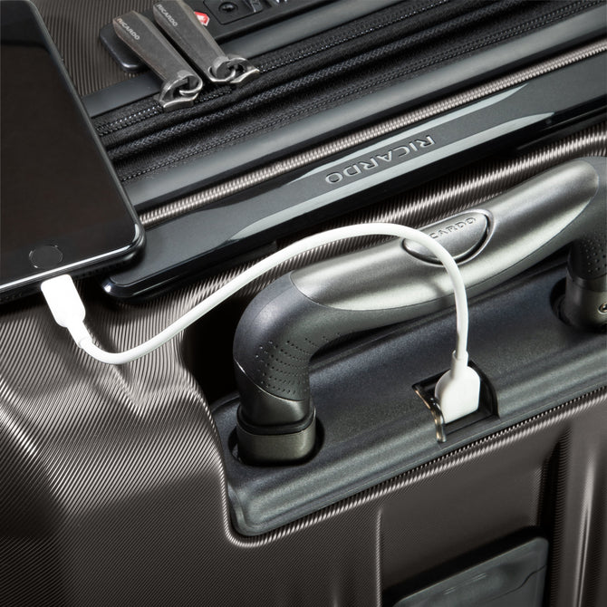 variant:41415701758029 RBH Montecito 2.0 Hardside Carry-On Front Opening Spinner Luggage Graphite