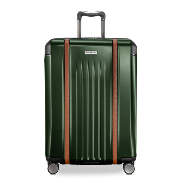 variant:41415701594189 RBH Montecito 2.0 Medium Checked Spinner Luggage Hunter Green