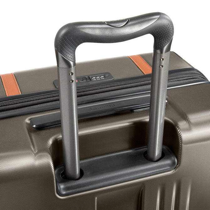 variant:41415701889101 RBH Montecito 2.0 Large Checked Spinner Luggage Graphite