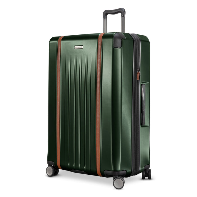 variant:41415701921869 RBH Montecito 2.0 Large Checked Spinner Luggage Hunter Green