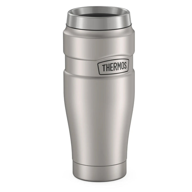 variant:41903166029901 16 oz Stainless Steel  Travel Tumbler Matte Stainless Steel
