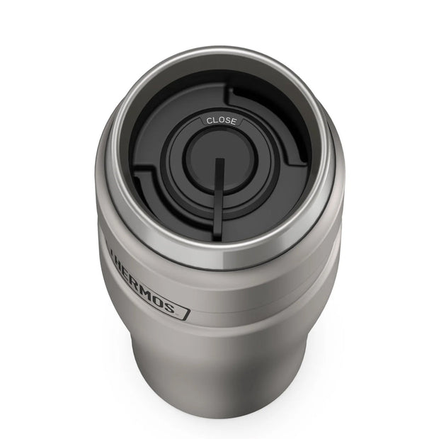 variant:41903166029901 16 oz Stainless Steel  Travel Tumbler Matte Stainless Steel