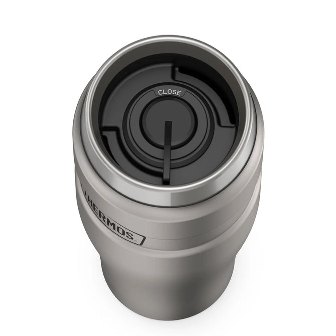variant:41903166029901 16 oz Stainless Steel  Travel Tumbler Matte Stainless Steel