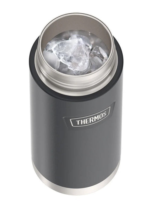 variant:41903165243469 Thermos 18 oz Stainless Steel Kids Water Bottle w/ Spout Lid Granite