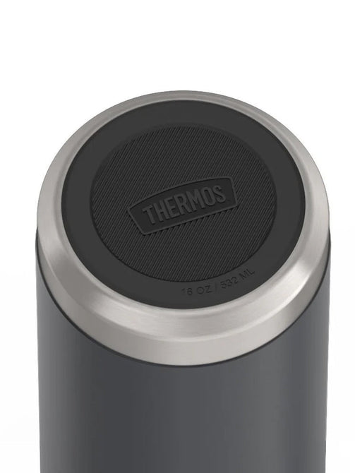 variant:41903165243469 Thermos 18 oz Stainless Steel Kids Water Bottle w/ Spout Lid Granite