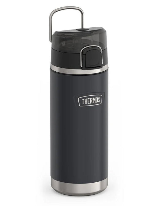 variant:41903165243469 Thermos 18 oz Stainless Steel Kids Water Bottle w/ Spout Lid Granite