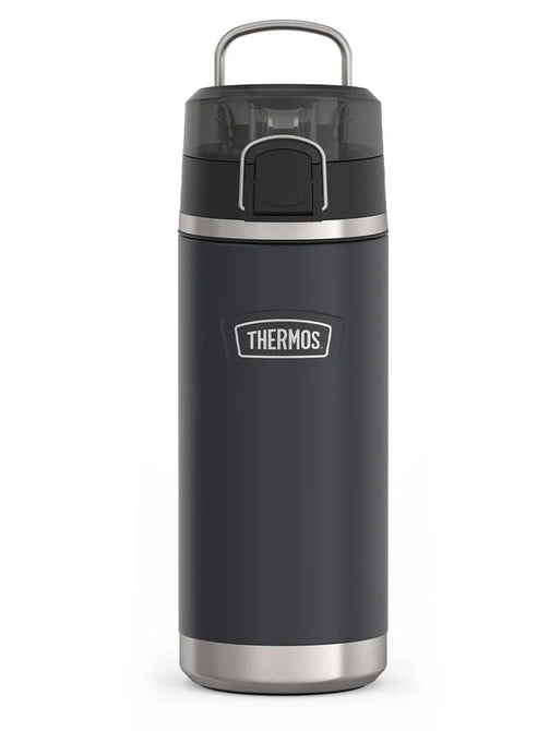 variant:41903165243469 Thermos 18 oz Stainless Steel Kids Water Bottle w/ Spout Lid Granite