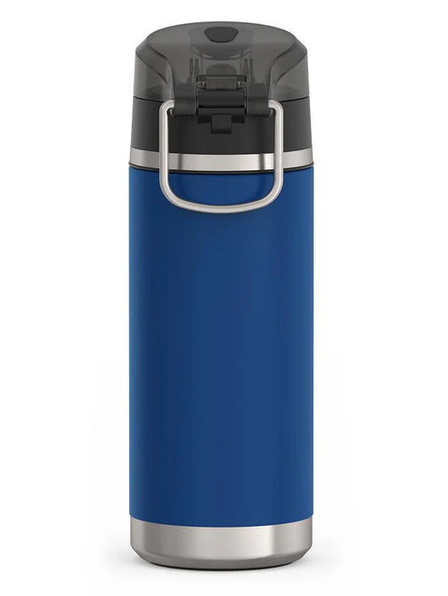 variant:41903165276237 Thermos 18 oz Stainless Steel Kids Water Bottle w/ Spout Lid Navy