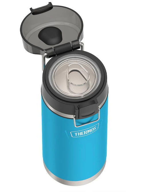 variant:41903165177933 Thermos 18 oz Stainless Steel Kids Water Bottle w/ Spout Lid Teal