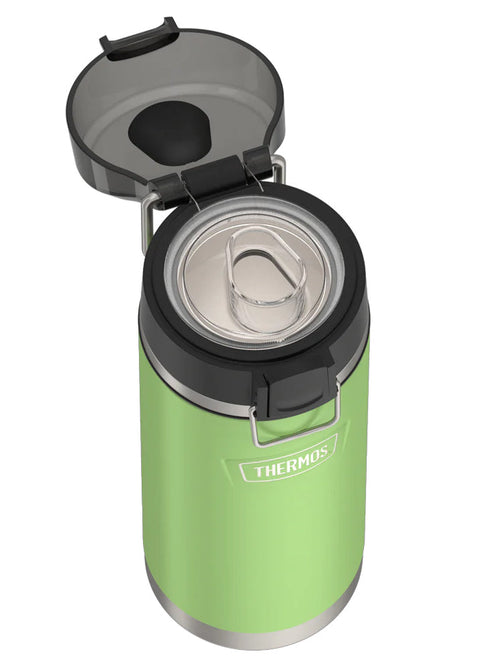 variant:41903165309005 Thermos 18 oz Stainless Steel Kids Water Bottle w/ Spout Lid Lime