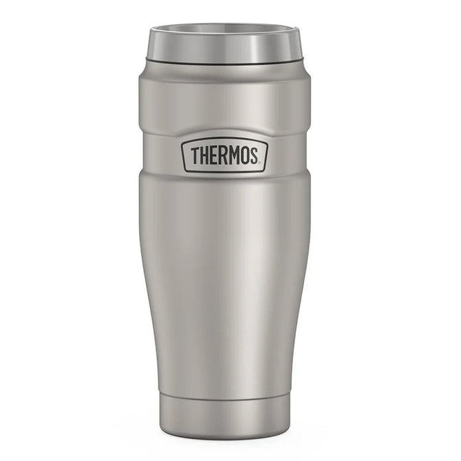 variant:41903166029901 16 oz Stainless Steel  Travel Tumbler Matte Stainless Steel
