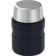variant:41903167701069 16 oz. Stainless Steel Food Jar w Folding Spoon Matte Midnight Blue