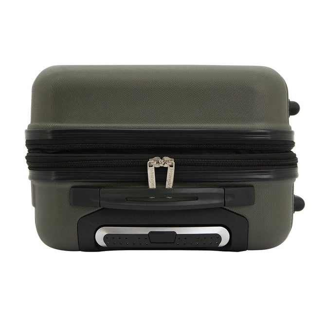 variant:41415690944589 Wrangler Durham 4 Piece Hardside Luggage Set Green