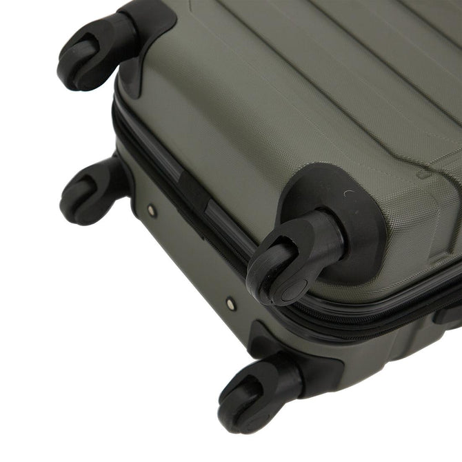 variant:41415690944589 Wrangler Durham 4 Piece Hardside Luggage Set Green