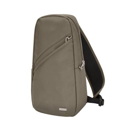 variant:41415639138381 travelon Anti-Theft Classic Sling Bag nutmeg
