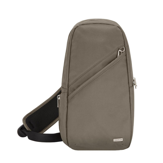 variant:41415639138381 travelon Anti-Theft Classic Sling Bag nutmeg