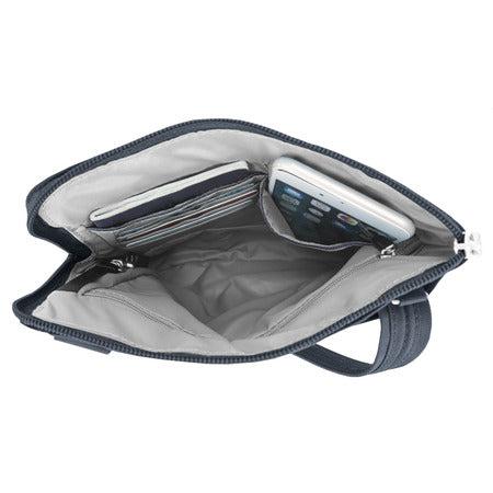 variant:41415644872781 travelon Slim Double Zip Crossbody midnight
