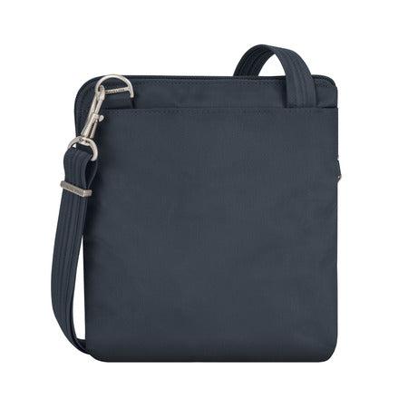 variant:41415644872781 travelon Slim Double Zip Crossbody midnight