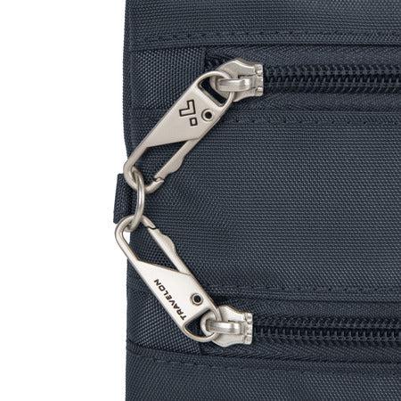 variant:41415644872781 travelon Slim Double Zip Crossbody midnight