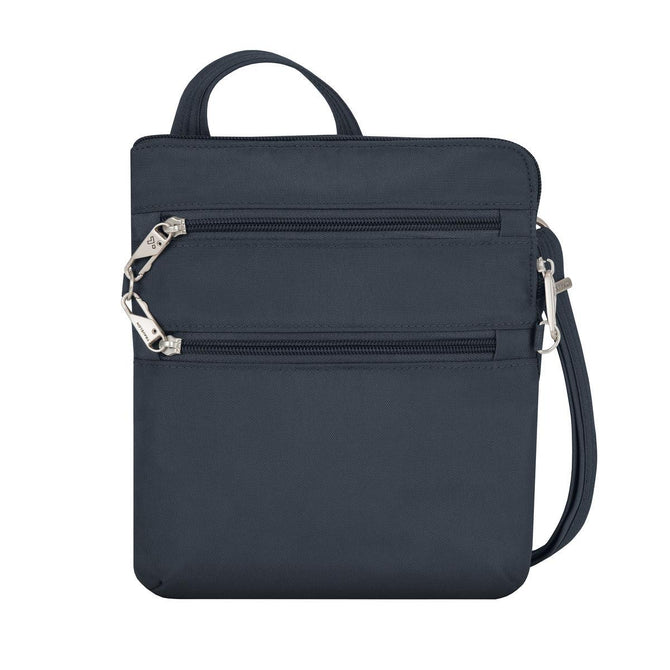 variant:41415644872781 travelon Slim Double Zip Crossbody midnight