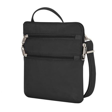 variant:41415644905549 travelon Slim Double Zip Crossbody black
