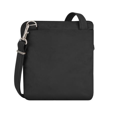 variant:41415644905549 travelon Slim Double Zip Crossbody black