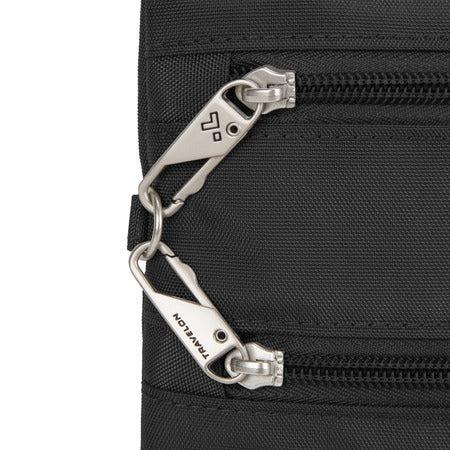 variant:41415644905549 travelon Slim Double Zip Crossbody black