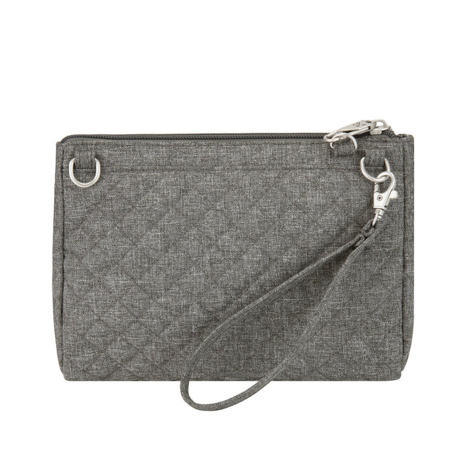 variant:41415634419789 Travelon - Anti-Theft BoHo Clutch Crossbody - Gray Heather
