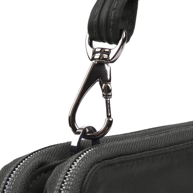 variant:41415690518605 Travelon Parkview Anti-Theft Double Zip Crossbody Clutch - Black
