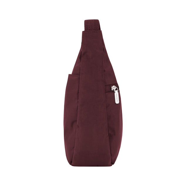 variant:41415648936013 Travelon Anti-Theft Essentials East/West Small Hobo Dark Bordeaux