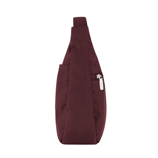 variant:41415648936013 Travelon Anti-Theft Essentials East/West Small Hobo Dark Bordeaux
