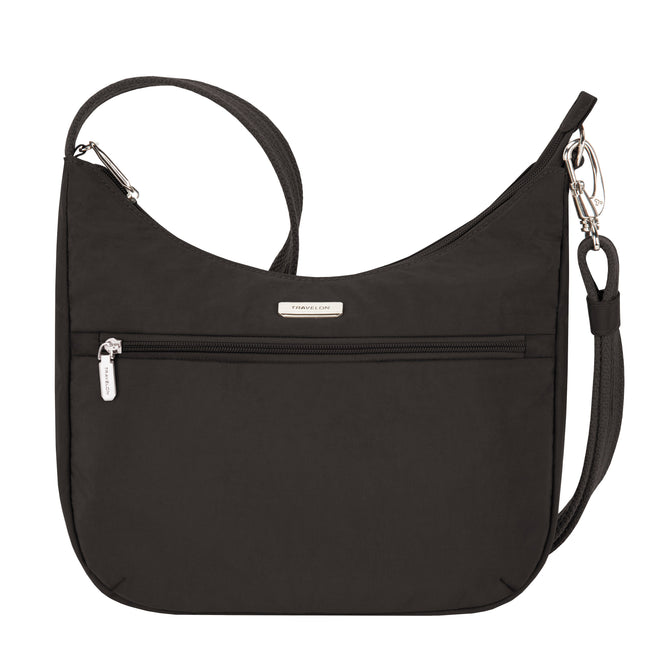 variant:41415648968781 Travelon Anti-Theft Essentials East/West Small Hobo Black