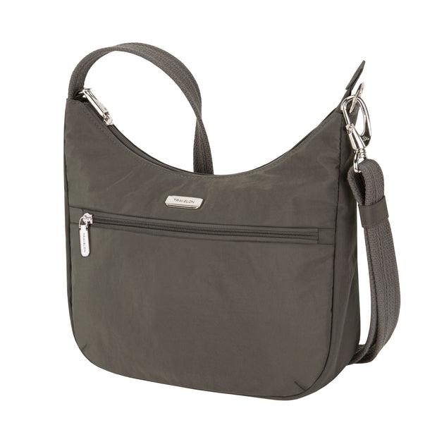 variant:41415649001549 Travelon Anti-Theft Essentials East/West Small Hobo Smoke
