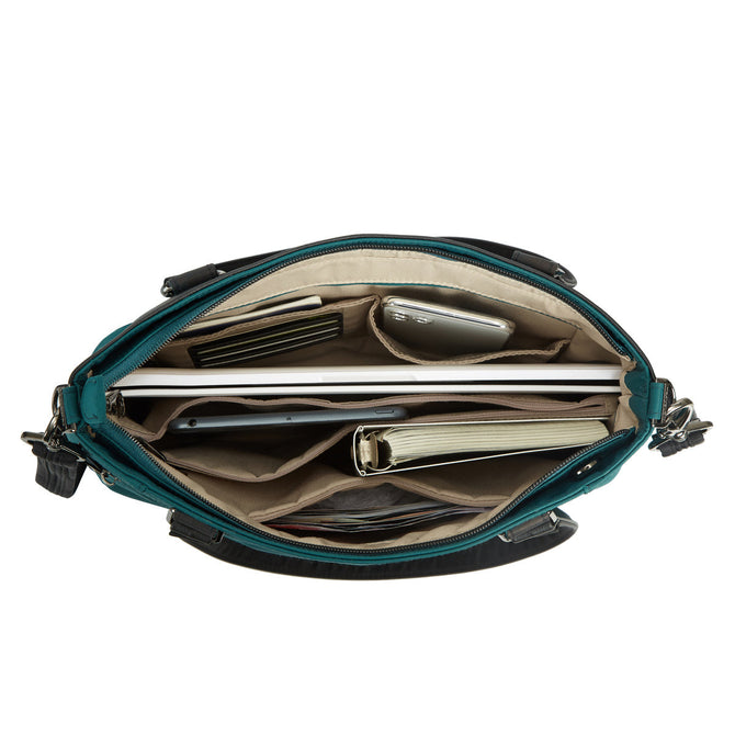 variant:41415627210829 travelon addison tote evergreen