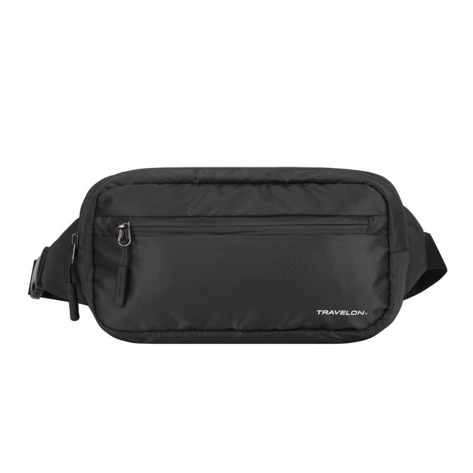variant:41415628423245 travelon World Travel Essentials Convertible Sling/Waist Pack black