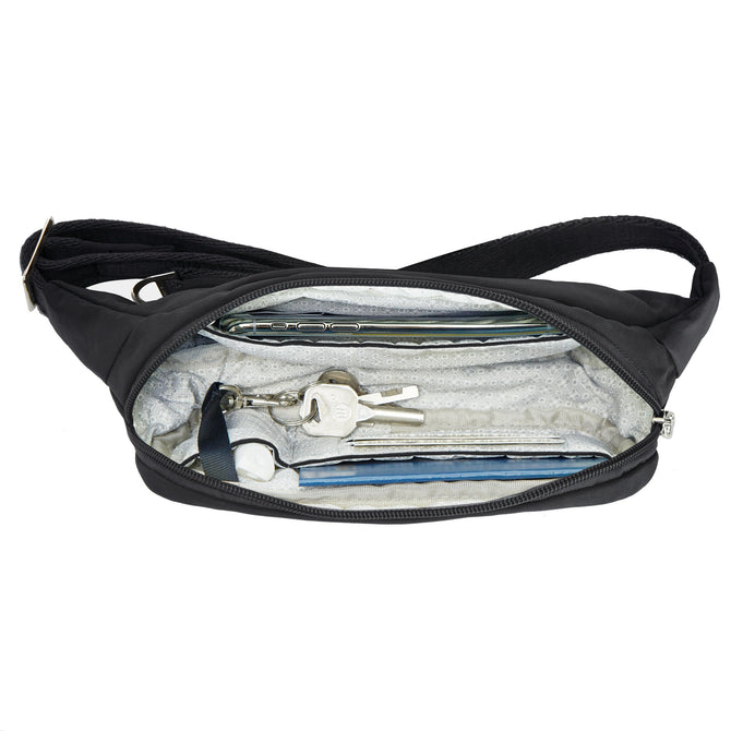 variant:41415672463437 travelon slim belt bag black