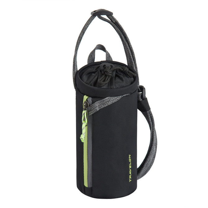 variant:41415615807565 Travelon Anti-Theft Greenlander Insulated Water Bottle Bag - Jet Black