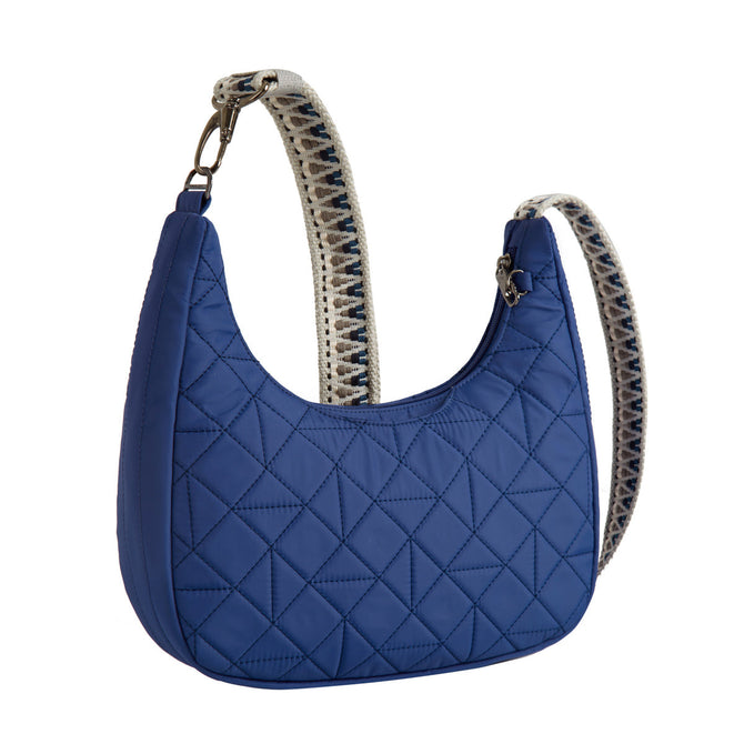 variant:41415720468557 travelon Boho Anti Theft Slouchy Crossbody blue