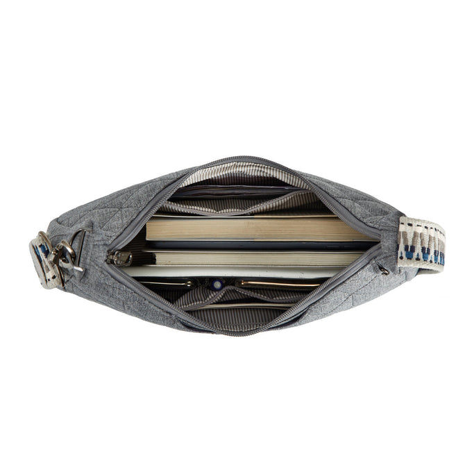 variant:41415720435789 travelon Boho Anti Theft Slouchy Crossbody gray